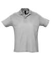 11342 Summer II Cotton Piqué Polo Shirt Grey Marl colour image